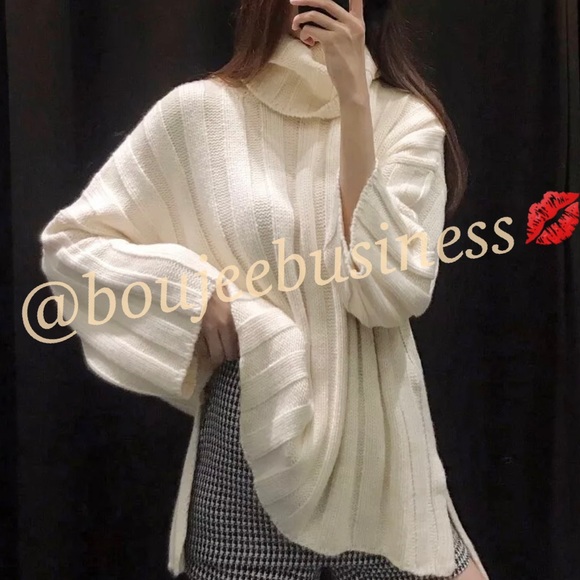 ZARA Oversized Turtleneck Sweater - Picture 6 of 8